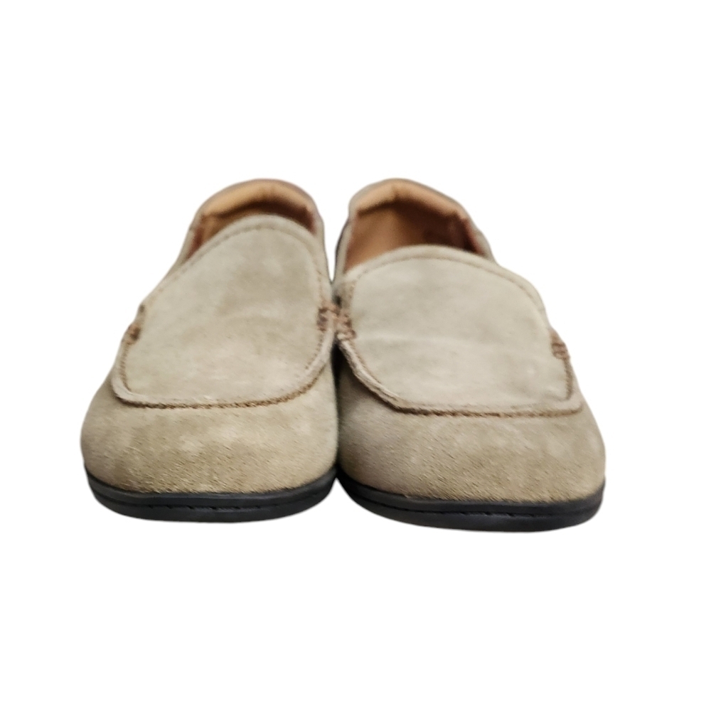 EUC Cobb Hill Crosbie Moccasins Women's 8.5 Green Taupe Suede - Picture 2 of 9